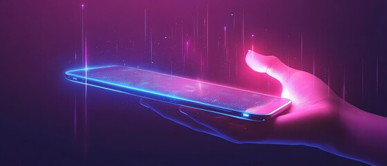 Fototapete - Holographic icons above tablet in businessman s hand, representing digital security, data protection, and cybersecurity on white background
