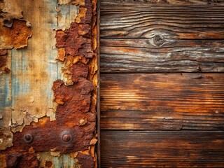 Poster - Rustic Weathered Texture Abstract Art Background - Grunge Metal or Wood