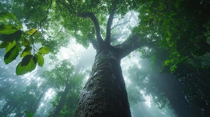Poster - rain trees serve as natural air conditioners in tropical environments