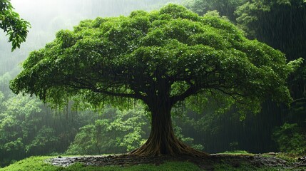 Poster - the rain tree fast-growing nature makes it an excellent reforestation tree