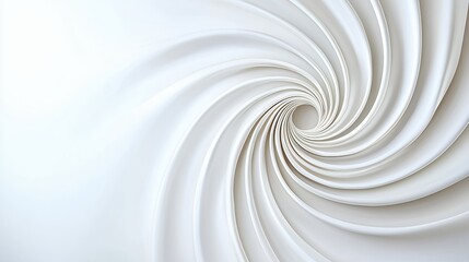 Aufkleber - Abstract Spiral Pattern of White Curves on Smooth Background