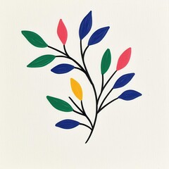 Poster - Minimalist wreath designs utilize high-contrast palettes to express the essence of life cycles through botanical symbolism and form.
