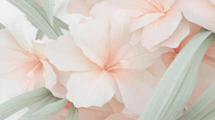 Poster - Dynamic arrangements of oversized leaves and blooms, creating a bold statement piece that celebrates the grandeur of nature.