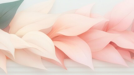 Poster - Calming gradients of color flowing through botanical illustrations, evoking a sense of peace and harmony within the composition.