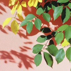 Poster - A dynamic interplay of light and shadow highlights the beauty of seasonal botanical elements, creating an engaging focal point in the design.