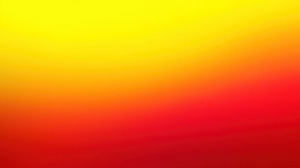 Wall Mural - A bright yellow and vibrant red gradient background. Featuring bright yellow transitioning into bold red