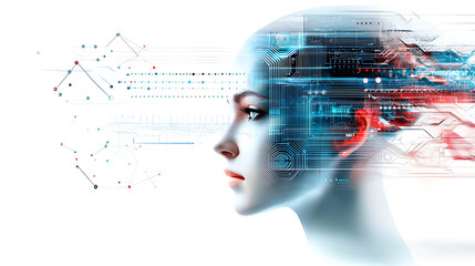 Poster - Artificial intelligence transformation a futuristic view of technology integration in human cognition