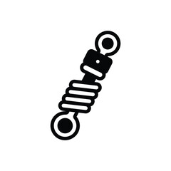 Wall Mural - black solid icon for suspension