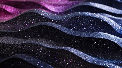 Poster - A smooth gradient of dark blue, black, and purple with a grainy noise effect, perfect for modern design applications.
