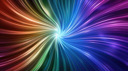 Aufkleber - Dynamic color swirl effect abstract art digital artwork vibrant environment close-up view visual concept design