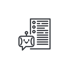Poster - ai driven survey line icon