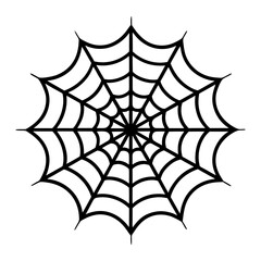 Spider Web Line Art Illustration