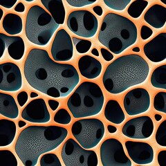 Poster - Reticulated Geometric Seamless Pattern Tiny Details Abstract Design