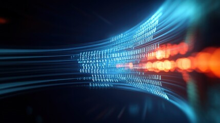 Poster - data visualization event digital space abstract graphics high-tech environment dynamic viewpoint con