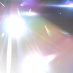 Wall Mural - vibrant spectrum illusions: a surreal composition of softly blending purple and neon beams forming a