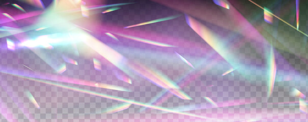 Wall Mural - cosmic luminance symphony: a stunning visual exploration of refracted light and diagonal geometric f