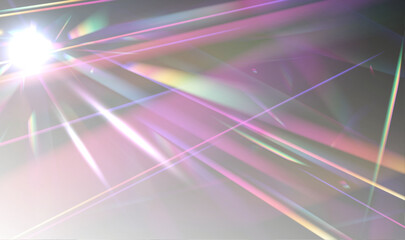 Wall Mural - cosmic luminance symphony: a stunning visual exploration of refracted light and diagonal geometric f