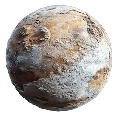 Wall Mural - This image depicts a detailed 3D rendered planet surface, showcasing diverse textures and realistic environmental aspects.