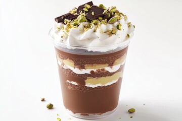 Poster - Sweet treat with creamy topping and rich chocolate drizzle