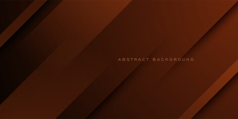 Wall Mural - abstract dark brown overlap 3d background. modern papercut shapes pattern design. eps10 vector