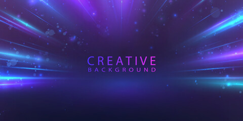 Leinwandbilder - Abstract rays of light with internal direction. Bright background for creative design and illustrations.