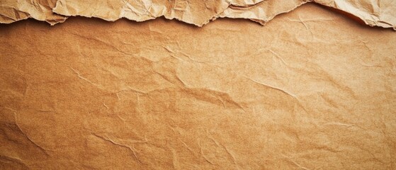 Poster - A piece of brown paper with a torn edge