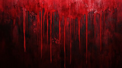 Poster - A dramatic abstract artwork featuring dark shades blended with vivid red streaks, creating a sense of intensity and emotion.