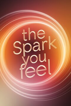 The spark you feel is the start of something massive. Typography and Colorful Background Motivational Quote T-shirt Design Illustration