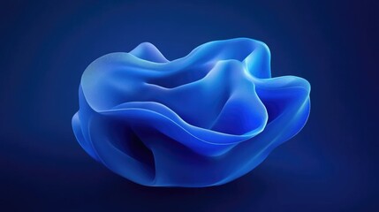 Poster - A close-up shot of a blue flower against a dark background, suitable for use in designs or as a symbol