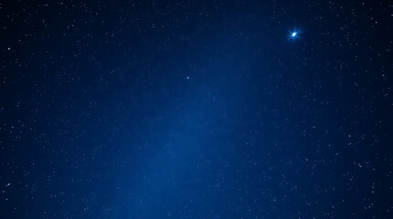 blue night sky milky way and star on dark background with noise and grain, created with generative a