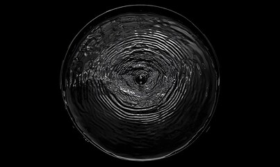 Poster - Circular liquid ripple effect