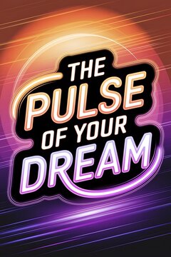 The pulse of your dream drives the world forward. Typography and Colorful Background Motivational Quote T-shirt Design Illustration
