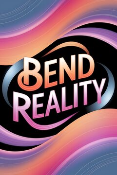 Bend reality to match your vision. Typography and Colorful Background Motivational Quote T-shirt Design Illustration