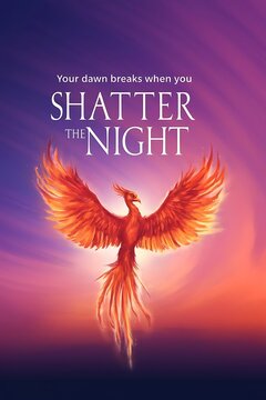 Your dawn breaks when you shatter the night. Typography and Colorful Background Motivational Quote T-shirt Design Illustration
