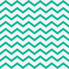 Wall Mural - chevron turquoise pattern. sea waves seamless pattern. geometric zig zag background. vector illustra