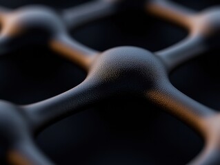 Poster - Quantum Neural Networks Cutting-Edge AI Visualization with Macro Texture Mapping - Innovative Digital Infrastructure for Next-Generation Machine Learning