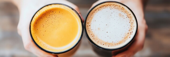 Aufkleber - Artisan Coffee Culture Minimalist Urban Connection through Craft Beverages - Wellness Ritual and Collaborative Workspace Inspiration for Modern Professionals