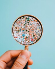 Aufkleber - Data Visualization Revolution Micro-Insights Through Minimalist Magnification - Emerging Tech Storytelling for Digital Analytics and Strategic Intelligence
