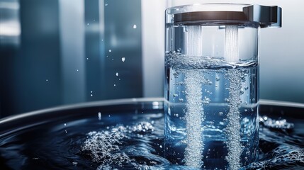 Poster - A highly sophisticated pulse technology-driven water purification system, cleaning large volumes of water quickly and efficiently.