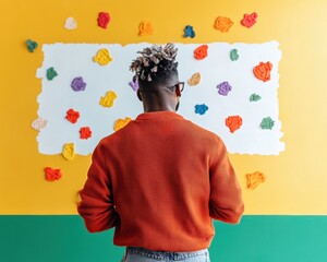 Aufkleber - Neurodivergent Learning Revolution Dynamic STEM Education for Gen Z - Interactive Problem-Solving Visualizations in Vibrant Collaborative Classroom Design