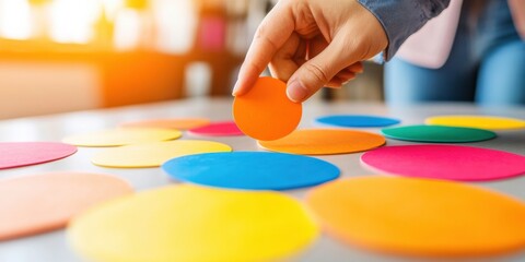 Poster - Dynamic Data Visualization Interactive Business Strategy with Vibrant Color Psychology - Next-Gen Professional Workflow Optimization for Millennial Innovators