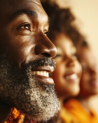 Poster - Warm Connection Authentic Multigenerational Community Portrait Celebrating Diversity, Emotional Resilience, and Intimate Interpersonal Bonds in Contemporary Social Narratives