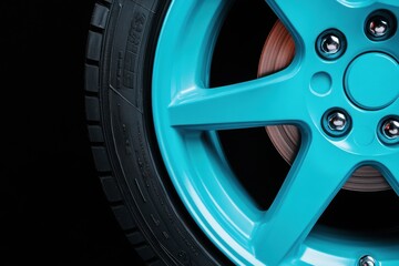 Aufkleber - Next-Gen Performance Wheels Vibrant Teal Racing Alloy Precision Engineering for Automotive Enthusiasts and Cutting-Edge Vehicle Design Innovation