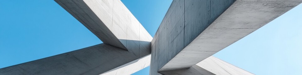 Aufkleber - Digital Infrastructure Metamorphosis Minimalist Concrete Network Architecture Visualizing Advanced Connectivity and Seamless Technological Convergence