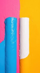 Aufkleber - Vibrant Minimal Design Bold Color Block Paper Texture Showcasing Contemporary Creative Aesthetic for Marketing, Branding, and Digital Content Strategy