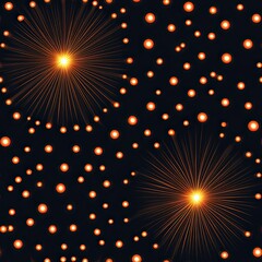 Poster - Glowing Orbs and Radial Gradients Starburst Pattern for Commercial Use