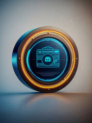 Poster - Fake solid icon representing promotional offers, ideal for modern digital interfaces.