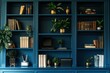 © Сергей Косилко - beautiful shelving. background with zoom close-up