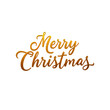 © LTh - Merry Christmas golden text transparent background