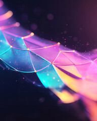 Fototapete - a close up of a colorful abstract background